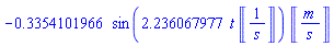 -.3354101966*Units:-Unit(m/s)*sin(2.236067977*t*Units:-Unit(1/s))