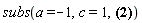 subs(a = -1, c = 1, (1/c)^(1/2)/(a/c)^(1/2) = (1/a)^(1/2))