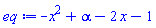 alpha-x^2-2*x-1