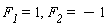 F__1 = 1, F__2 = -1