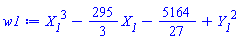 X__1^3-(295/3)*X__1-5164/27+Y__1^2