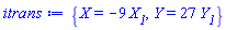 {X = -9*X__1, Y = 27*Y__1}