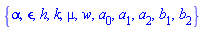 {alpha, epsilon, h, k, mu, w, a[0], a[1], a[2], b[1], b[2]}