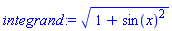 (1+sin(x)^2)^(1/2)