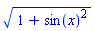 (1+sin(x)^2)^(1/2)