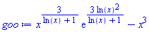 x^(3/(ln(x)+1))*exp(3*ln(x)^2/(ln(x)+1))-x^3