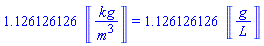 1.126126126*Units:-Unit(kg/m^3) = 1.126126126*Units:-Unit(g/L)