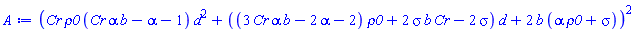 (Cr*rho0*(Cr*alpha*b-alpha-1)*d^2+((3*Cr*alpha*b-2*alpha-2)*rho0+2*sigma*b*Cr-2*sigma)*d+2*b*(alpha*rho0+sigma))^2