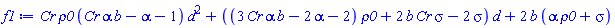 Cr*rho0*(Cr*alpha*b-alpha-1)*d^2+((3*Cr*alpha*b-2*alpha-2)*rho0+2*b*Cr*sigma-2*sigma)*d+2*b*(alpha*rho0+sigma)