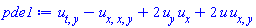 diff(diff(u(x, y, t), t), y)-(diff(diff(diff(u(x, y, t), x), x), y))+2*(diff(u(x, y, t), y))*(diff(u(x, y, t), x))+2*u(x, y, t)*(diff(diff(u(x, y, t), x), y))