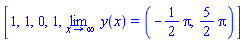 [1, 1, 0, 1, limit(y(x), x = infinity) = (-(1/2)*Pi, (5/2)*Pi)]