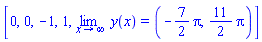 [0, 0, -1, 1, limit(y(x), x = infinity) = (-(7/2)*Pi, (11/2)*Pi)]