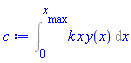 Int(k*x*y(x), x = 0 .. x__max)