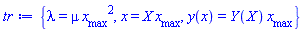 {lambda = mu*x__max^2, x = X*x__max, y(x) = Y(X)*x__max}