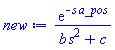 exp(-s*a_pos)/(b*s^2+c)