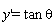 diff(y(x), x) = tan*theta