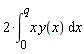 2*(int(x*y(x), x = 0 .. q))