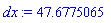 dx := 47.6775065