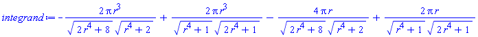 -2*Pi*r^3/((2*r^4+8)^(1/2)*(r^4+2)^(1/2))+2*Pi*r^3/((r^4+1)^(1/2)*(2*r^4+1)^(1/2))-4*Pi*r/((2*r^4+8)^(1/2)*(r^4+2)^(1/2))+2*Pi*r/((r^4+1)^(1/2)*(2*r^4+1)^(1/2))