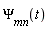`&Psi;__mn`(t)