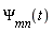 `&Psi;__mn`(t)