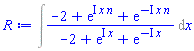 Int((-2+exp(I*x*n)+exp(-I*x*n))/(-2+exp(I*x)+exp(-I*x)), x)