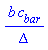 b*c__bar/Delta