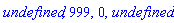 undefined, 999, 0, undefined