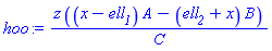 z*((x-ell__1)*A-(ell__2+x)*B)/C
