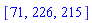 [71, 226, 215]