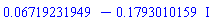 0.6719231949e-1-.1793010159*I